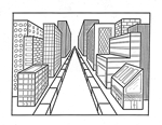Perspective drawing.